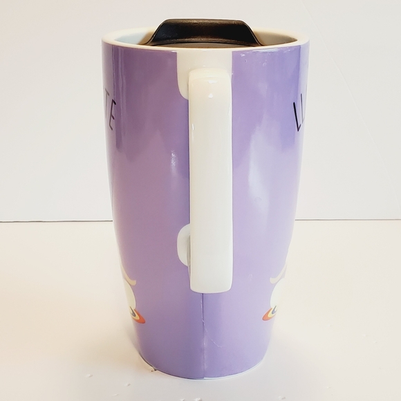 Llamaste Purple Ceramic Travel Mug - Picture 4 of 8